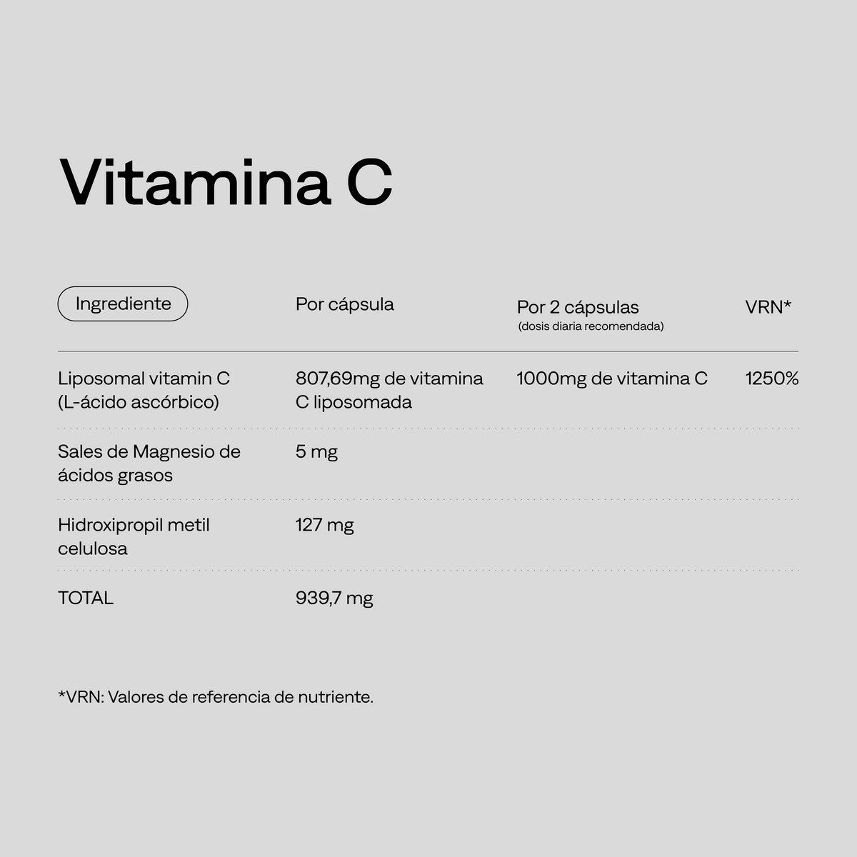 Vitamina C Liposomal