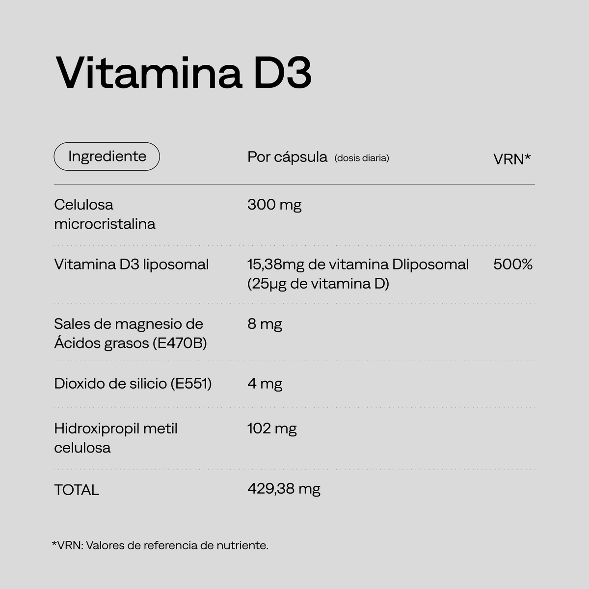 Vitamina D3 Liposomal